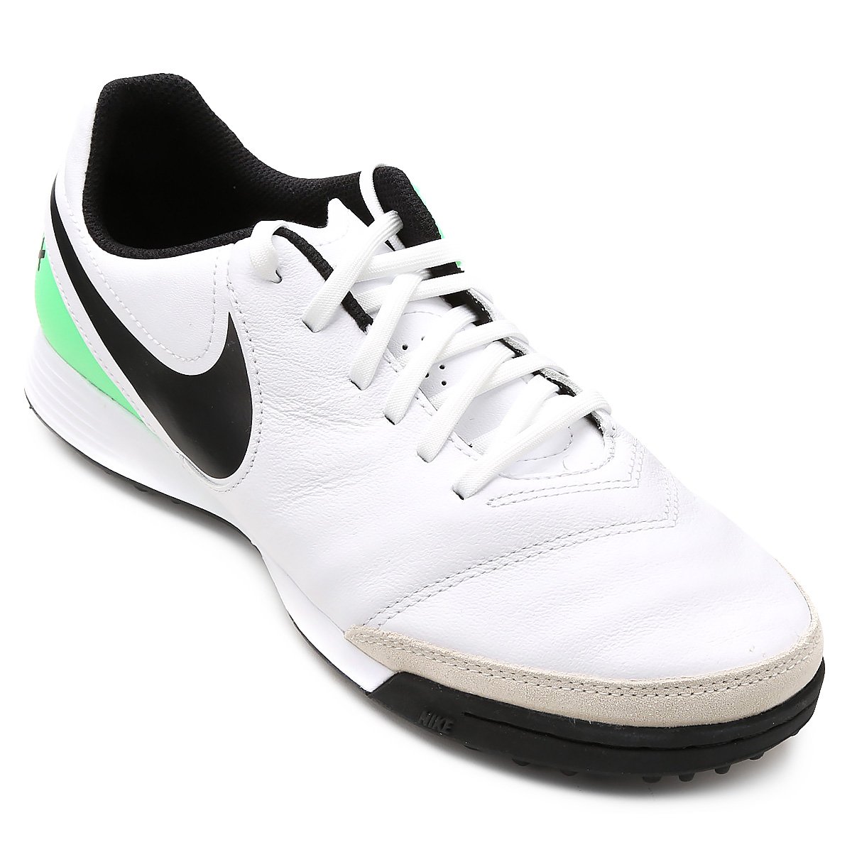 nike tiempo branca e verde