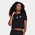 Cropped Oversized Corinthians  Feminino - Preto