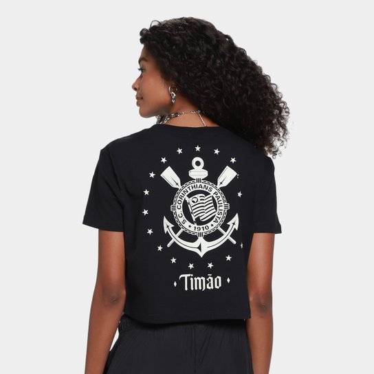 Cropped Oversized Corinthians  Feminino