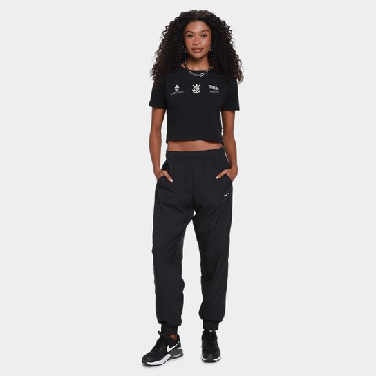 Cropped Oversized Corinthians  Feminino
