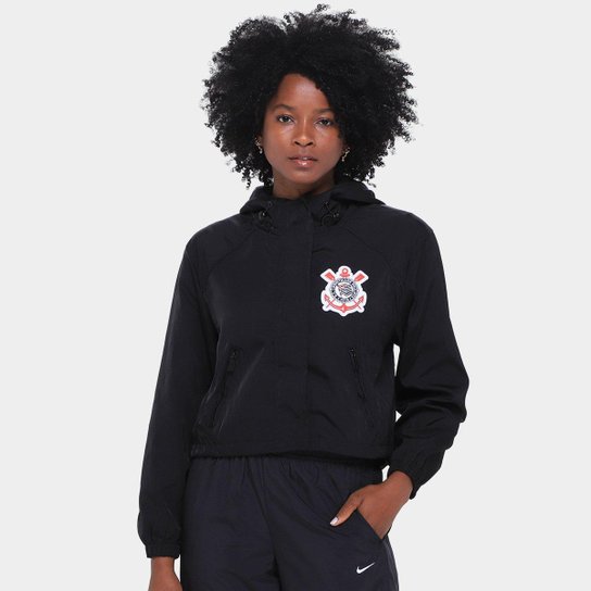 Jaqueta Com Capuz Corinthians Coimbra Feminina