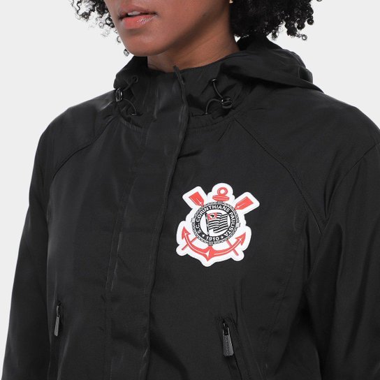 Jaqueta Com Capuz Corinthians Coimbra Feminina