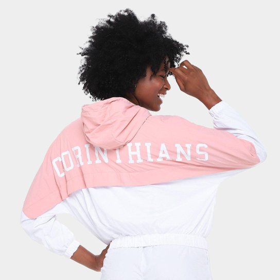 Jaqueta Com Capuz Corinthians Coimbra Feminina