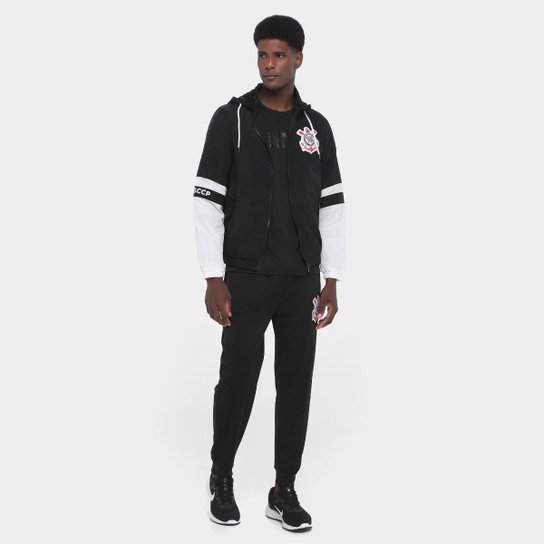 Jaqueta Com Capuz Corinthians Coimbra Masculina