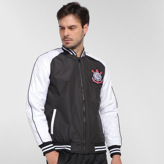 Jaqueta Corinthians Bomber Raglan SPR Sports Masculina