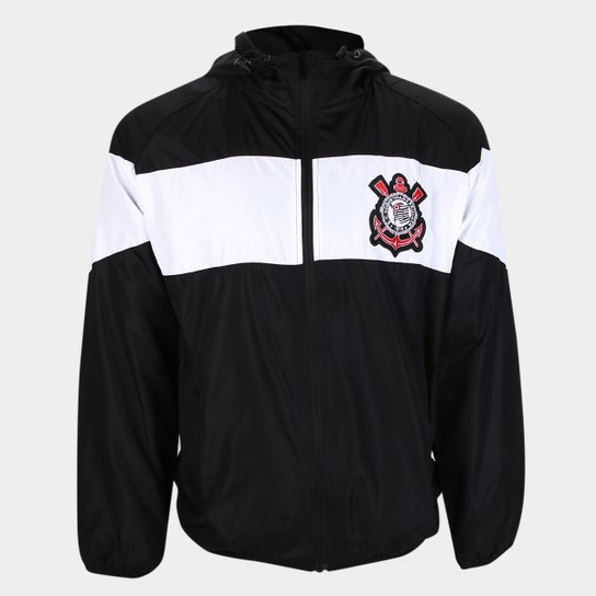 Jaqueta Corinthians Corta Vento SPR C/ Capuz Masculina