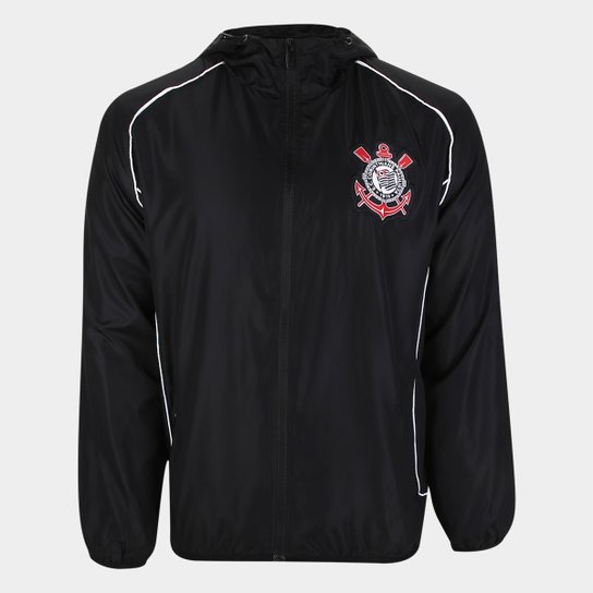 Jaqueta Corinthians Corta Vento SPR C/ Capuz Masculina