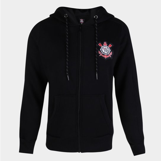 Jaqueta Corinthians Moletom SPR C/ Capuz Feminina