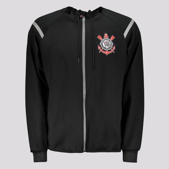 Jaqueta Corinthians SPR Skuba Reflective Com Capuz Masculina
