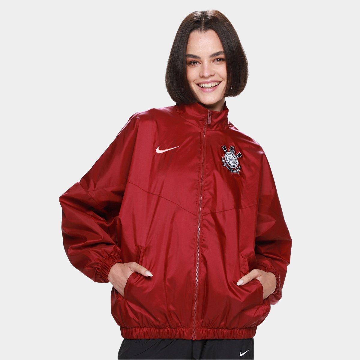 Jaqueta Corta Vento Corinthians Nike Feminina Shop Timão