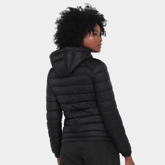 Jaqueta Puffer Com Capuz Corinthians Coimbra Feminina