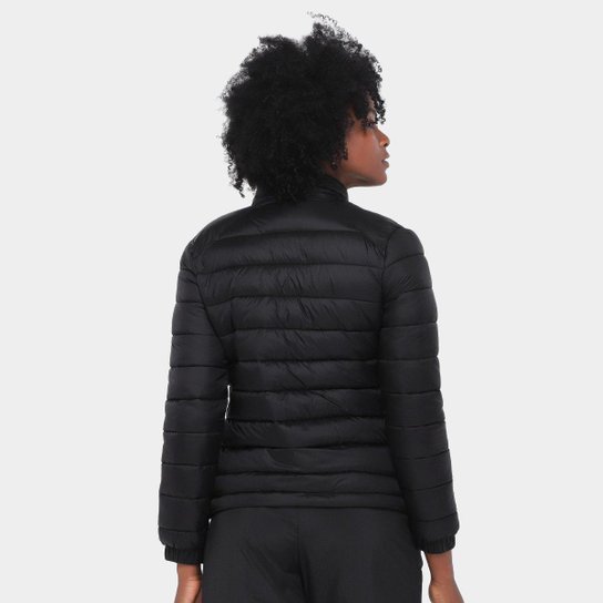 Jaqueta Puffer Com Capuz Corinthians Coimbra Feminina