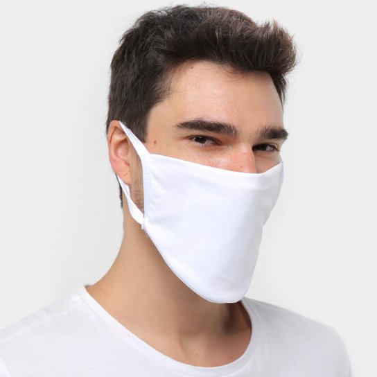 Kit de Máscaras de Proteção Corinthians Modelagem Ampla Laváveis - 6 Unid