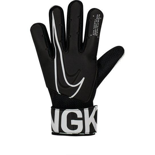 Luva de Goleiro Infantil Nike Match - Preto+Branco