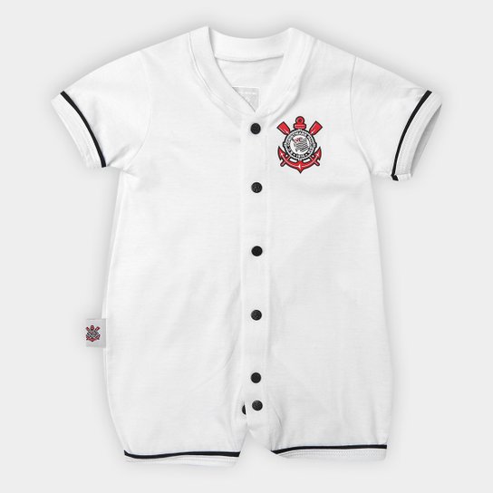 Macacão Corinthians Curto Meia Malha