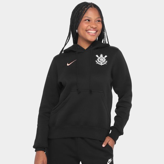 Moletom Corinthians Canguru Nike Feminina