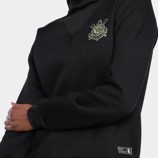 Moletom Corinthians Gola Alta Feminino