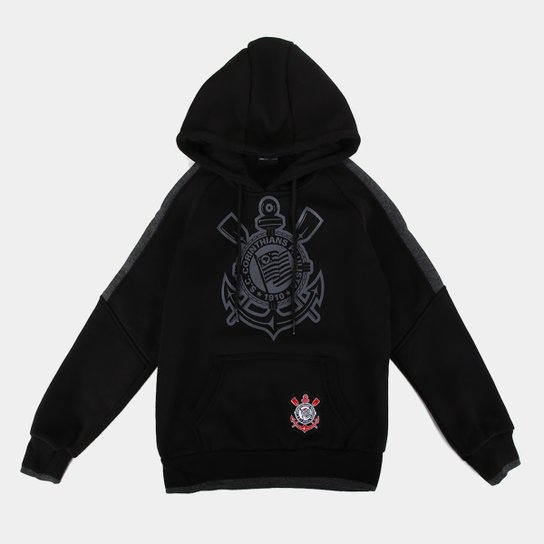 Moletom Corinthians Infantil SPR C/ Capuz