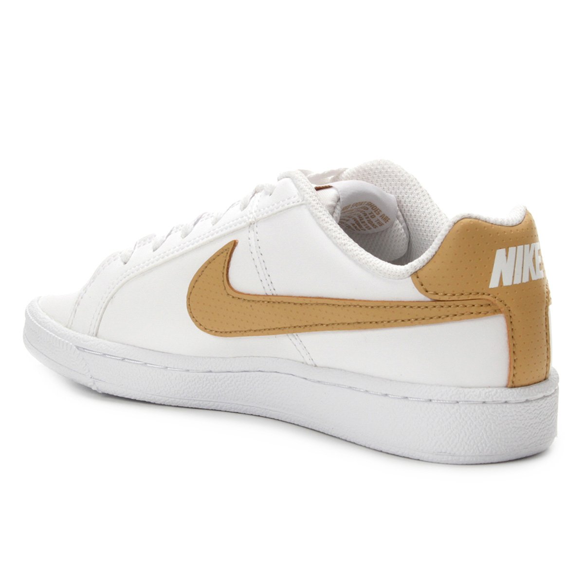 tenis branco e dourado masculino
