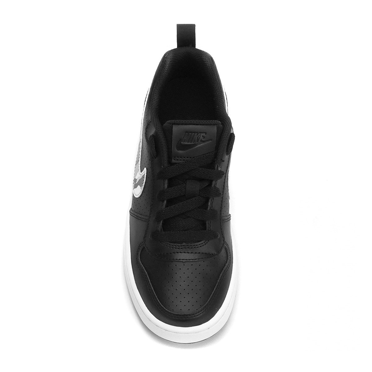 nike court borough low preto e branco