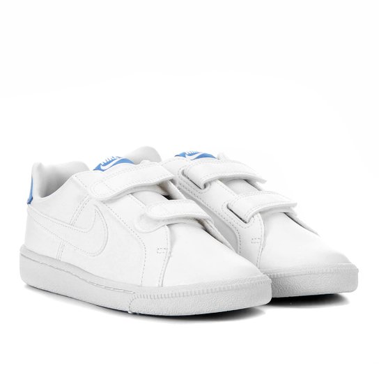 Tênis Infantil Nike Court Royale - Branco+Azul Claro