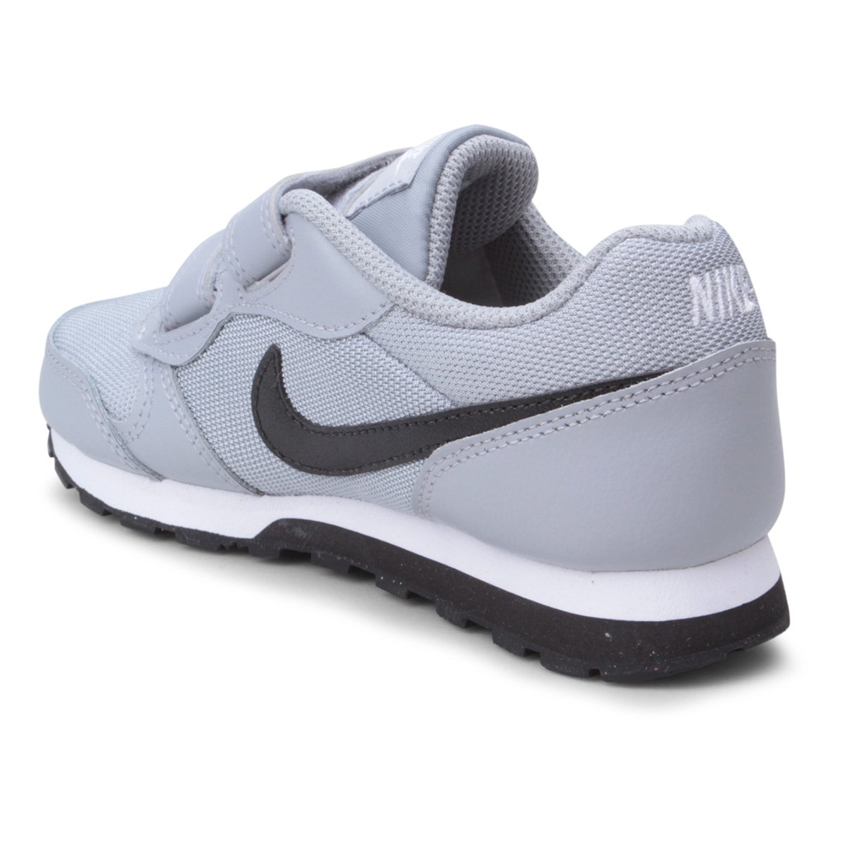 Tênis Infantil Nike Md Runner 2 Velcro Masculino Chumbo e Branco