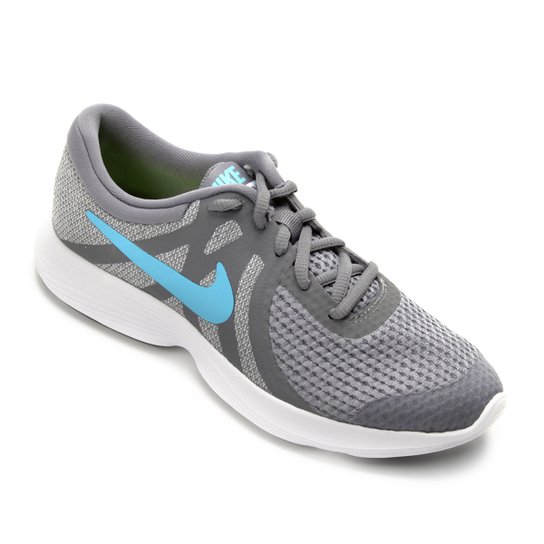 Tênis Infantil Nike Revolution Masculino - Cinza+Azul
