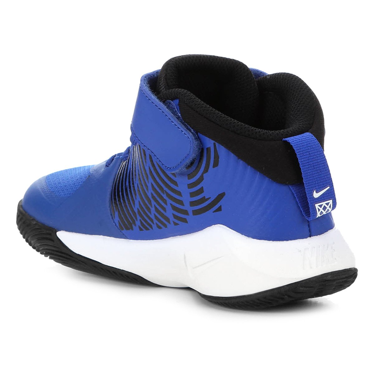 Tênis Infantil Nike Team Hustle Cano Médio Masculino - Azul Royal+Preto |  Shop Timão
