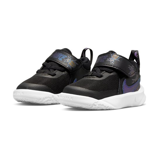 Tênis Infantil Nike Team Hustle D 10 Lil - Preto+Branco