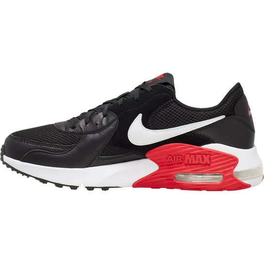 Tenis Couro Nike Sportswear Air Max Excee Preto Vermelho Compre Agora Dafiti Brasil
