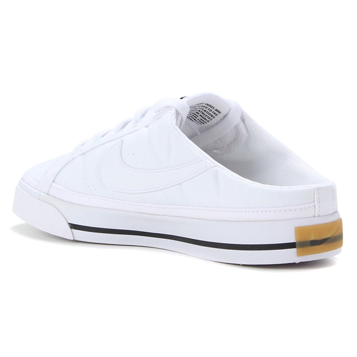 Tênis Nike Court Legacy Mule Feminino - Branco+Preto | Shop Timão