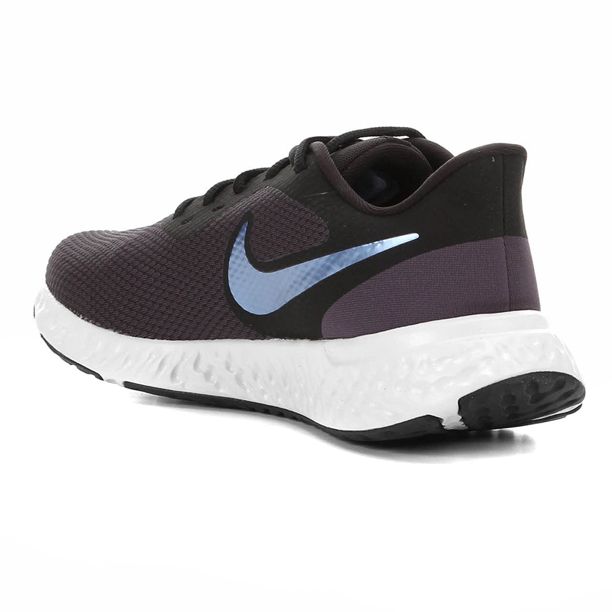 tenis nike cinza e azul