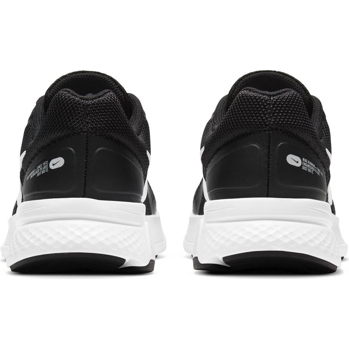 nike running preto e branco