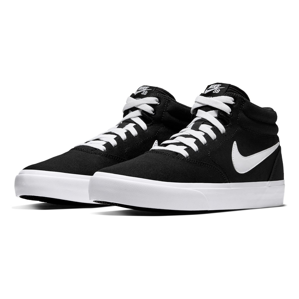 Tênis Nike Sb Charge Mid Canvas - Branco e Preto | Shop Timão